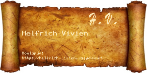 Helfrich Vivien névjegykártya
